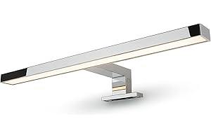 B·LED BARCELONA LED Applique Murale Miroir Lampe Meuble Salle de Bain LED 50cm IP44 Aluminium et Polycarbonate avec Lumière Blanche Neutre 10W