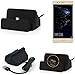 Produktbild K-S-Trade Dockingstation für Huawei P10 lite Dual-SIM Docking Station Micro USB Tisch Lade Dock Ladegerät Charger inkl. Kabel zum Laden und Synchronisieren, schwarz