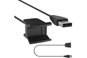 TECHGEAR USB Ladekabel kompatibel mit Fitbit Alta HR - Power Data Sync und Ladekabel Dock Ersatzkabel, Smart Watch Ladegerät Kabel