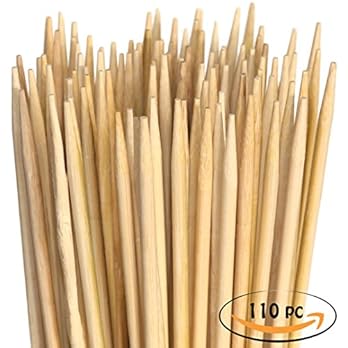 Marshmallow Spiee Aus Bambus Extralange Xxl Grillspiee Perfekt Zum Grillen Fr Hotdogs Wrstchen Und Lagerfeuer 900mm X 5mm 110 Stck