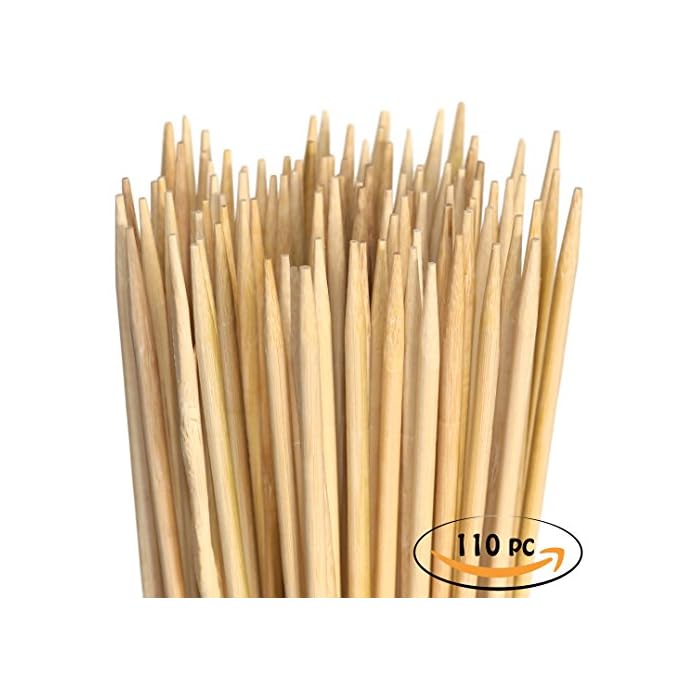 Marshmallow Spiee Aus Bambus Extralange Xxl Grillspiee Perfekt Zum Grillen Fr Hotdogs Wrstchen Und Lagerfeuer 900mm X 5mm 110 Stck