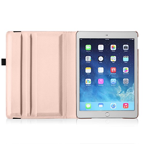 Fintie iPad Air 2 Hülle – 360 Grad Rotierend Stand Smart Cover Case Schutzhülle Tasche Etui mit Auto Schlaf / Wach Funktion für Apple iPad Air 2 (2014) – Roségold - 7