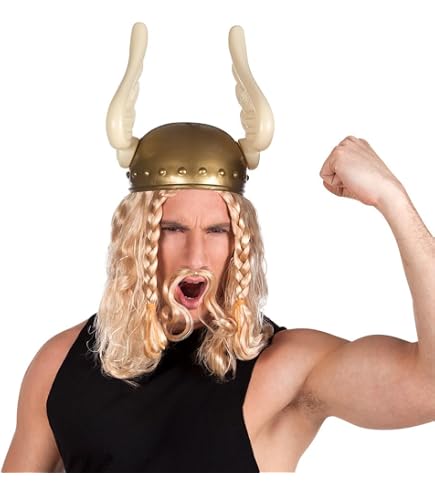 Casque Viking avec protège-joues et aventail