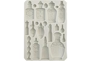 Stamperia - Molde de silicona A5 para álbumes de recortes, diarios y más, superficie antiadherente, adecuado para arcilla de secado al aire, resina y más, perfecto para manualidades y regalo (Fortune