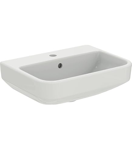 Lavabo Ideal Standard I.life B 65 Cm Bianco - Foro Centrale Per Rubinetto, Design Moderno E Minimalista - Foto 4