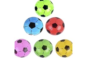 ICHUCHES - Pelotas de Fútbol PVC 20 cm | Balones de Plástico | Colores Variados | Vienen Desinflados
