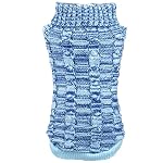 Beetest-Carino-Gatto-Cucciolo-Cane-Caldo-Maglia-Maglione-Animali-Inverno-Caldo-Cappotto-Maglieria-Vestiti-Costumi-Blu-Taglia-S-Indietro-Lunghezza-82-Pollici