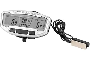 ALOMEJOR Licznik kilometrów licznika roweru Wodoodporny przewodowy prędkościomierz rowerowy z wyświetlaczem LCD do jazdy na rowerze na świeżym powietrzu