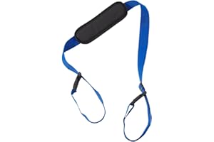 GORGECRAFT Scooter Carry Strap Blue Beach Anti-Slip Shoulder Straps Replacement with Non-Slip Shoulder Pad Polyester Universal Adjustable Backpack Bicycle Carrying Straps for Foldable Balance Bikes