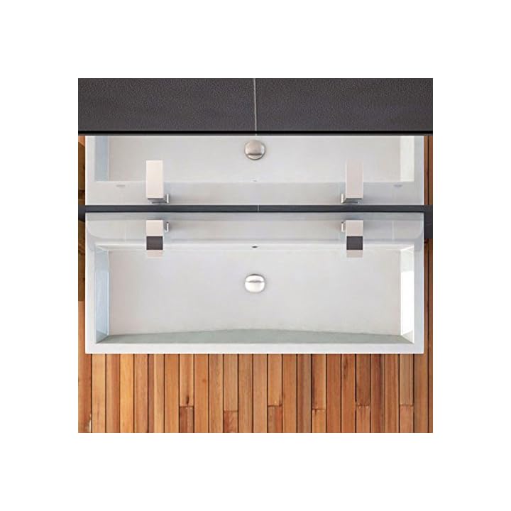 Design Waschbecken 100cm zur Wandmontage oder als Aufsatzwaschbecken