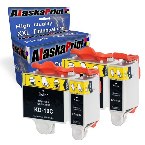 Premium 4er Set Druckerpatronen Kompatibel für Kodak 10 XL Tintenpatronen kodak esp 3250 patrone esp 5210 patrone esp 5250 patrone esp 5250 patronen esp office 6150 patrone esp 3 druckerpatrone esp office 6150 druckerpatrone (Schwarz , Black , BK , Color , Farbig) 2x10b+2x10c-kd