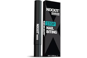 NIXXIT Nail Biting Treatment for Adults - Stop Nailing Biting Pen and Thumb Sucking for Adults & Children - Non Glossy Bitter Taste - Safe & Effective Solution - USA Made