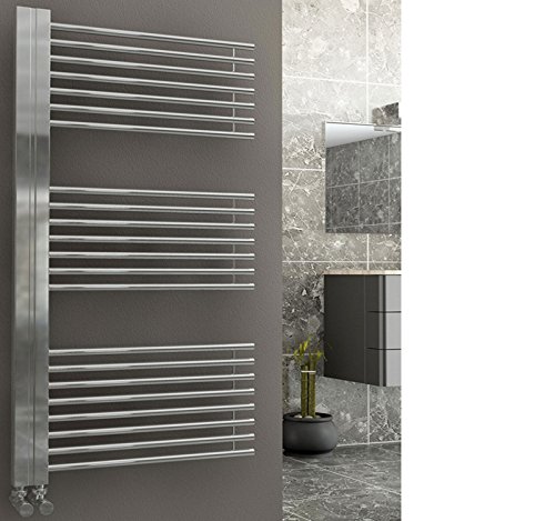 Preisvergleich Produktbild Beoblu Grado Badheizkörper Design Handtuchwärmer Badezimmer Handtuchheizung Handtuchheizkörper handtuchtrokner (Chrom, 60x160)
