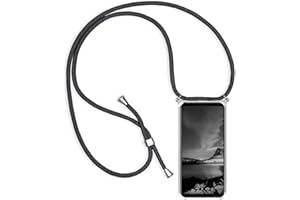 YAMCCCSE Funda de movil con Cuerda para Colgar Motorola Moto G9 Plus,Carcasa Transparente TPU Suave Silicona Case con Correa Colgante Ajustable Cuerda Correa de Cuello Cadena Cordón