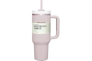 Abilus 1182ml 40oz Trinkbecher Vakuumisoliert Edelstahl mit Deckel und Trinkhalm Henkel Kaffeebecher Auto Kaffee Becher für Kalte und Heiße Getränke Thermobecher Travel Camp Mug Cup Tumbler
