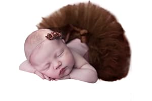 ikasus Neonato Bambino Fotografia Prop, Gonna Tutu per Bambina con Fascia Neonato Costume Ragazze Vestiti Costumi Completi Abbigliamento Set per Bambini Fotografia età 0-3 Anni