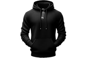 RMK Herren Basic Kapuzenpullover Sweatjacke Pullover Uni Locker Weit Hoodie mit Kapuze Sweatshirt P.01