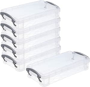 Pinsel Aufbewahrungsbox 33cm - Transparente Kunststoff-Box Für Malstifte & Künstlerbedarf