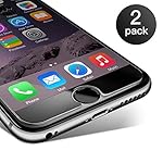 Protection écran iphone6/6s en verre trempé CoolReall&reg; 2-pack Film Vitre protecteur résistant (0,25mm HD Ultra transparent)