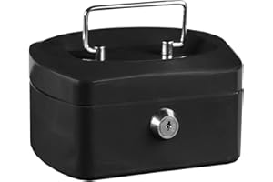 Idena 50025 - Cassetta portavalori 6", dimensioni 155 x 120 x 90 mm, colore nero, 1 pz.