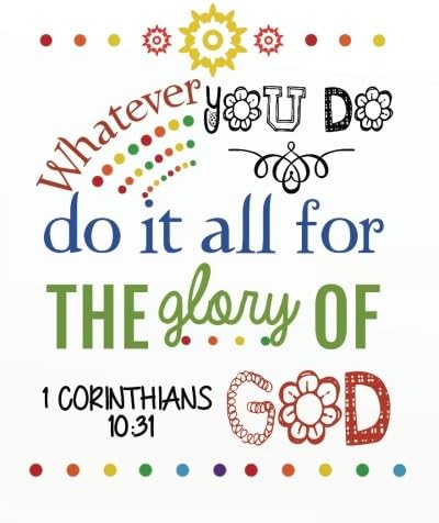 Whatever you do do it all for the glory of   god: Christian Kid Journal Note Book Lined (8"  x   10"), Christian Art Gifts  Blank Lined book   132 ... Quote   Study Lined Journal Gift Series)