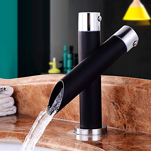 Ppigle Paint Black Black Copper Antique Hot And Cold Faucet Creative Creative Basin Mixer Washbasin Faucet Under Counter Basin Copper Material   Paint Black