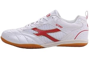 XFQ Men's Table Tennis Shoes, Lightweight Badminton Shoes Unisex Non-Slip Breathable Casual Athletic Fitness Indoor Sneakers