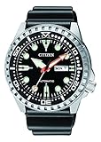 Citizen Herren Analog Automatik Uhr mit Kautschuk Armband NH8380-15EE
