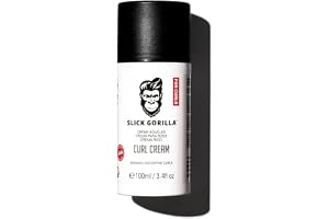 Slick Gorilla Lockkräm för Män, Definition och Vård, 100 ml | Lockkräm hjälper till att definiera naturliga lockar och vågor med en mjuk, flexibel finish.