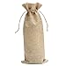 Produktbild 5 St. 35 x 15 cm Jute Weinflaschen-Beutelhalter Flaschen-Beutel für Geschenk Hochzeit Aufmerksamkeits-Geschenk Säckchen Verpackungsbeutel beige