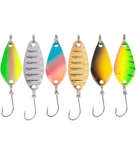 Cucchiai Da Pesca FISHN Lumen - 5 Pz, 5g, 4cm, Per Trote, Salmerini E Persici - Foto 8
