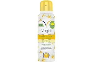 Vagisil Scentsitive Scents Dry Wash Spray For Women, All-Day Freshness, Hypoallergenic, Skin-Friendly White Jasmine Scent, 125 ml
