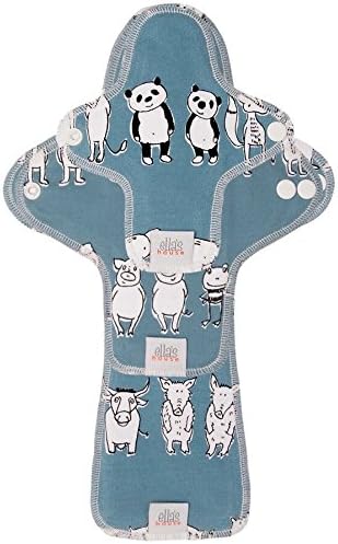 Moon Washable Organic Cotton Panty Liners Set of 3 Pads Trial Zoo Friends Limited Edition