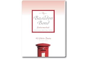 Basildon Bond Luxury Writing Pad with 40 Sheets - White, Duke (137 x 178mm)