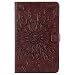 Produktbild Galaxy Tab A 10.1 Hülle,Surakey Samsung Galaxy Tab A 10.1 Smart Case Cover Leder Tasche Brieftasche Schutzhülle,Prägung Mandala Sonnenblume Malerei Muster PU Lederhülle Flip Wallet Case im Bookstyle Cover Hüllen Schale Stand Ständer Etui Karten Slot Smart Shell Cover Schutzhülle Etui Tasche für Samsung Galaxy Tab A 10.1 Zoll SM-T580 / SM-T585, Braun