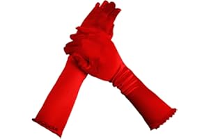YJZQ Kids Girls Wedding Dress Gloves Fancy Dress Gloves Flower Girls Gloves Princess Magic Glove Princess Party Prom Satin Gloves Birthday Christmas Gifts