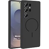 Microsonic Samsung Galaxy S24 Ultra i&ccedil;in Kılıf Zeno MagSafe Siyah [Galaxy S24 Ultra ile Uyumlu Kılıf - Siyah]