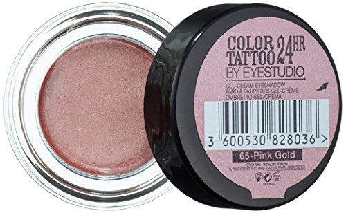 Maybelline New York Lidschatten Eyestudio Color Tattoo 24h Pink Gold 65 / Gel-Cream Eyeshadow metallic, langanhaltend, 1 x 4 g - 2