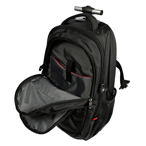 Christian Wippermann Buissnes Laptoptrolley Pilotentrolley mit Notebookfach inklusive Rucksack