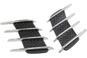 ‎MORECHIOCE Auto Luftstrom Aufkleber,MoreChioce 2 Stück Universal Auto Dekorative Luftstrom Kotflügel Lufteinlass Dekorative Motorhauben Abdeckungen,Shark Style