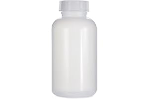 Octopus 2000 ml Weithalsflasche aus LDPE mit Schraubverschluß, leere 2 Liter Chemiekalienflasche, Laborflasche mit Deckel als Aufbewahrungsbehälter für Labor, Küche oder Hobby