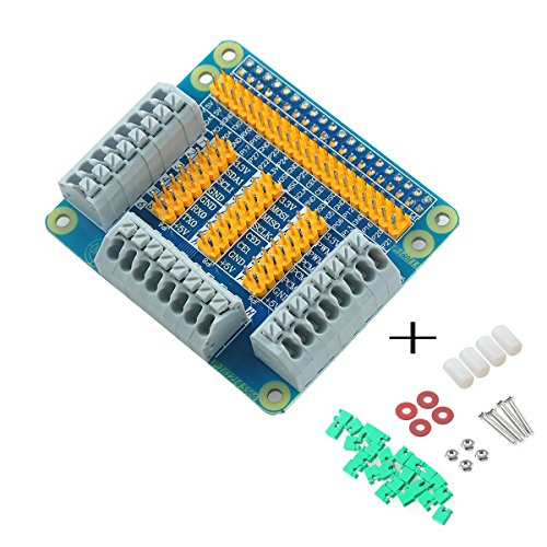 MakerHawk Raspberry Pi Multifunktionale GPIO Erweiterungskarte für Himbeer Pi 2 3 B B + mit Schrauben