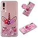 Produktbild Miagon Flüssig Hülle für Huawei P20 Pro,Glitzer Weich Treibsand Handyhülle Glitter Quicksand Silikon TPU Bumper Schutzhülle Case Cover-Auge