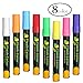 Produktbild Kreide Stifte, trocken/feucht abwischbar Löschen Kreide Marker 8 Stück Farbe liquid Bullet Feder/Meißel Two in One Artist Marker Pen Set für Kreidetafeln, Bistro, Windows, Glas, Etiketten, Whiteboards (3 mm/6), Parallel Nib 8mm