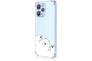 BORYA Funda para Xiaomi Redmi 12, Transparente Ultradelgado Suave Sedoso Silicona Carcasa, Antigolpes TPU Bumper Estuche, Elegante Simple Caso, Oso Polar