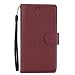 Produktbild Samsung Galaxy J3 / J3 2016 Hülle, Chreey Klassisch Leder Tasche Wallet Flip Case Schutzhülle mit Standfunktion Kartenfach Multifunktions Handyhülle [Weinrot]