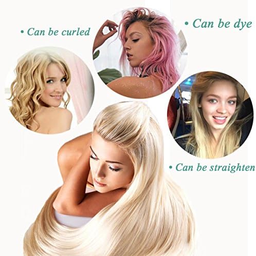 Fairgreat Blonde Virgin Straight Hair, Remy Human Hair Blonde Weave Extensions, Can Perm And Dye, #613 Blonde Human Hair 3 Bundles 12 12 12inch