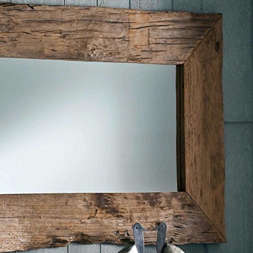 Spiegel mit Rahmen Teak Altholz Breite 150 cm Pharao24 - 4