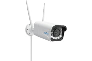 Reolink 4K 8MP säkerhetskamera för utomhusbruk med 5X optisk zoom, smidig fjärrvisning med H.265-inspelning, 2,4/5 GHz WiFi, mörkerseende i färg, detektering av människor/fordon/husdjur, RLC-811WA