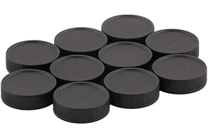 Greatangle 10 pièces Capuchons d'objectif arrière de Protection Capuchons d'objectif Anti-poussière pour Tous Les appareils Photo à vis M42 Cache-poussière d'objectif en Plastique Portable Noir